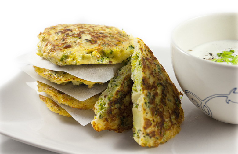 Broccoli Cheddar Latkes