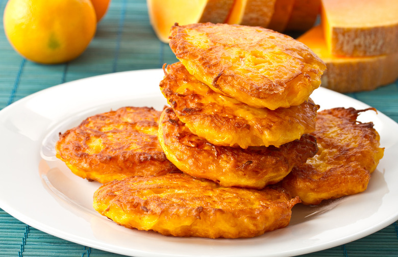 Butternut Squash and Sage Latkes with Maple Mascarpone