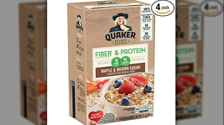 Quaker Maple and Brown Sugar Fiber and Protein Oatmeal