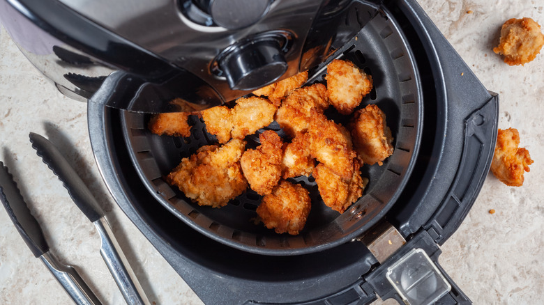 Fried chicken in an air fryer