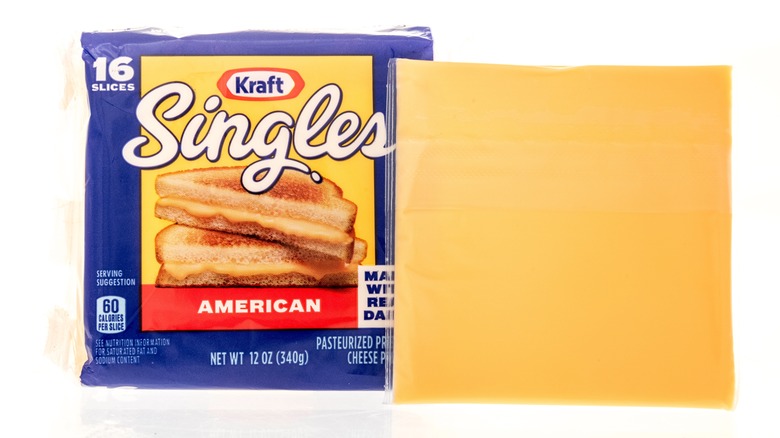 Kraft Singles American Cheese slice