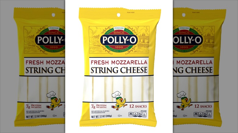 Polly-O string cheese in packet