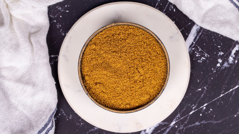 bowl of cumin on table