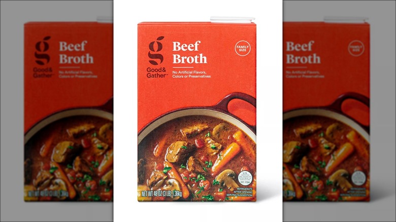 Good & Gather Beef Broth carton