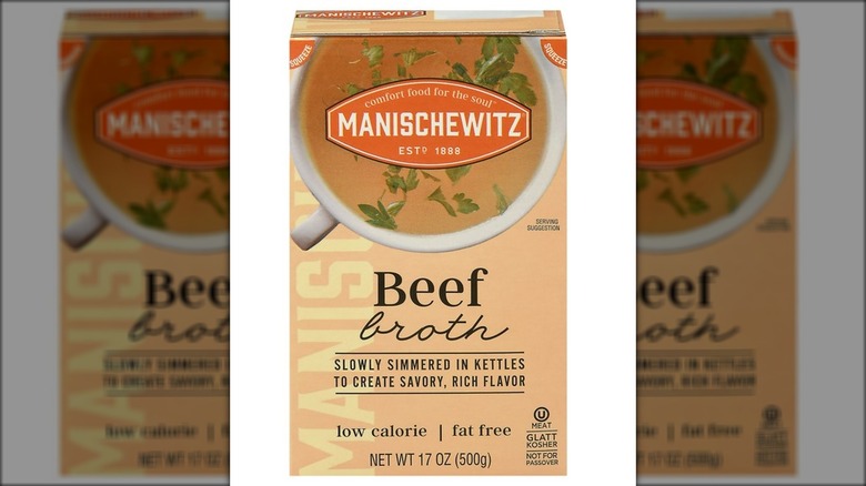 Manischewitz Beef Broth carton