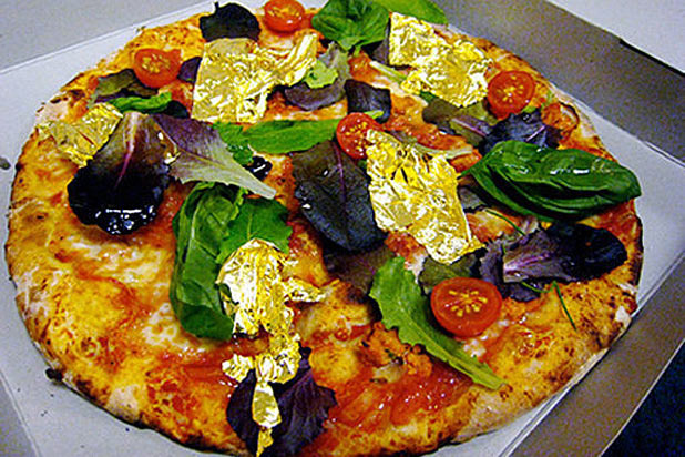 White truffle and Gold Pizza — Margo's, Malta 