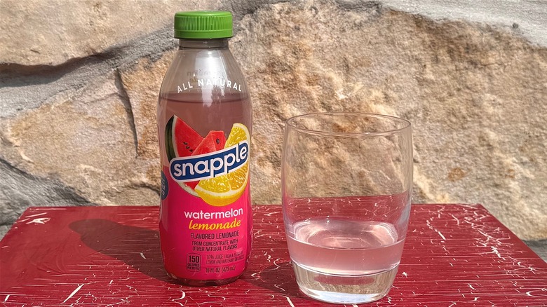 Watermelon Lemonade Snapple containers