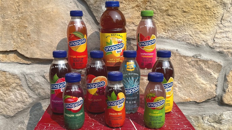 Bottles of Snapple