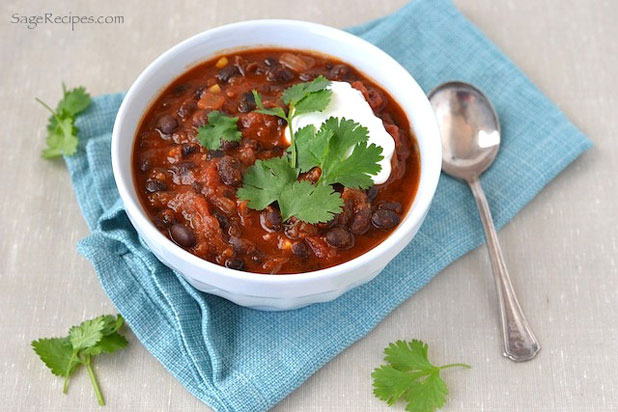 Indian-Spiced Tomato and Black Bean Soup Recipe