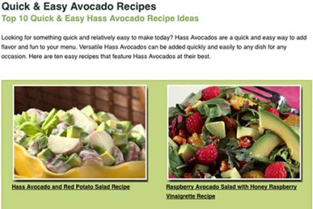 Hass Avocado's Recipe Site