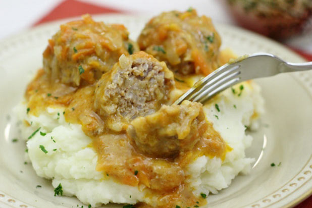 Porcupine Meatballs with a Cream Sauce