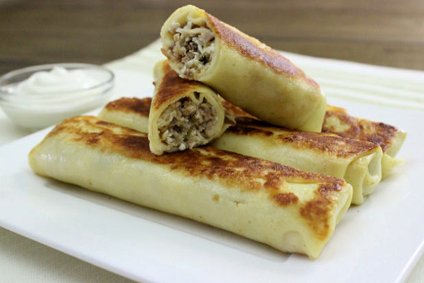 Savory Crepes with Meat Filling