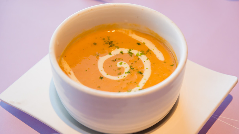 Bisque with cream