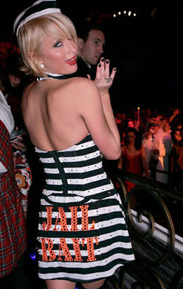 5. Paris Hilton's Sexy Jailbird Costume