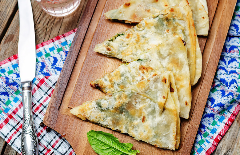 Broccoli Rabe and Black Bean Quesadillas