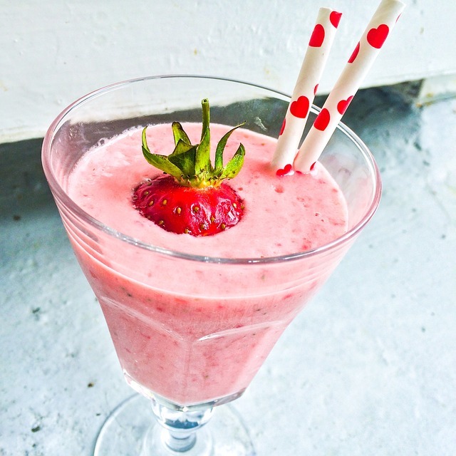 Rosewater Strawberry Honey Smoothie