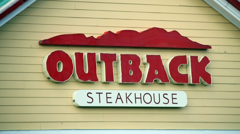 Outback Steakhouse restaurant sign