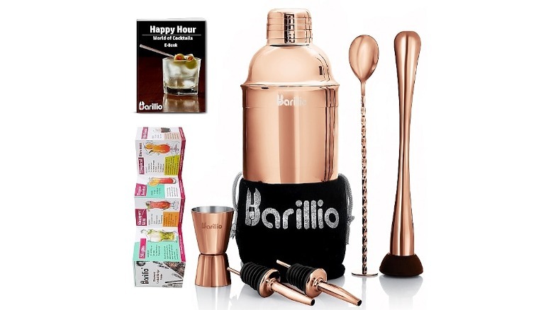 Rose gold cocktail set 