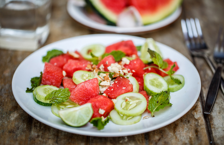 Watermelon Salad with Mint and Queso Fresco