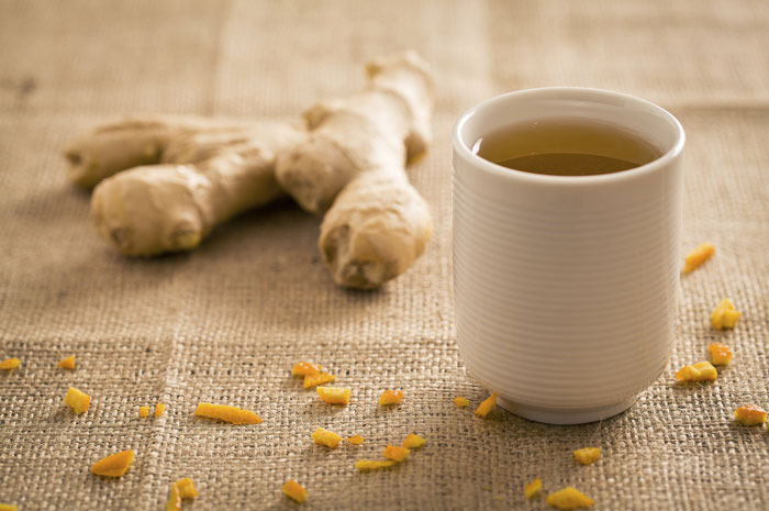 Ginger Snappish Herbal Tea with Lemon