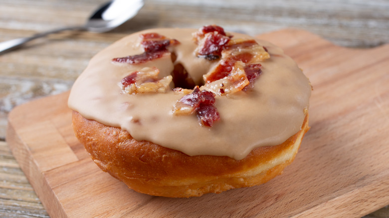 Bacon-covered donut