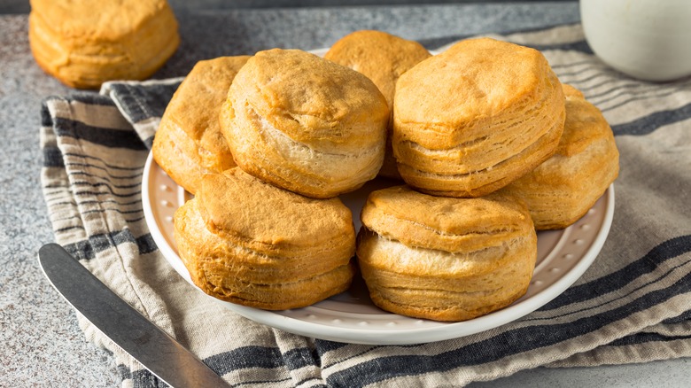 Biscuits on a plate