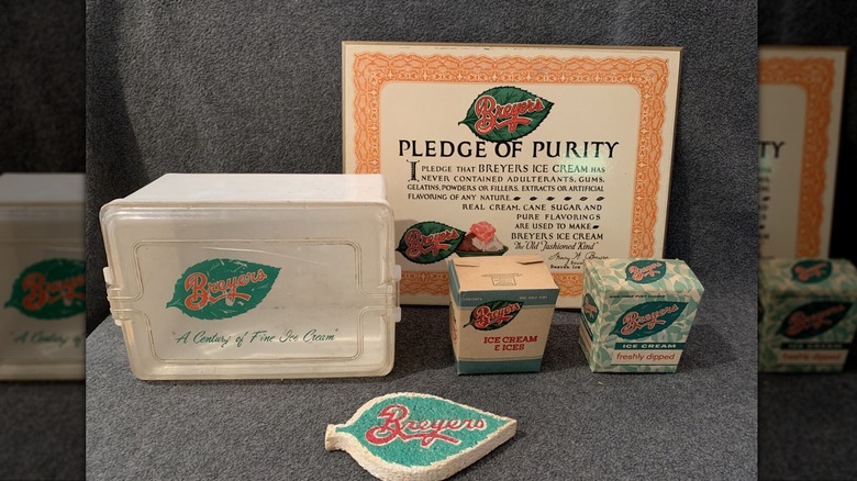 Breyers vintage ice cream boxes