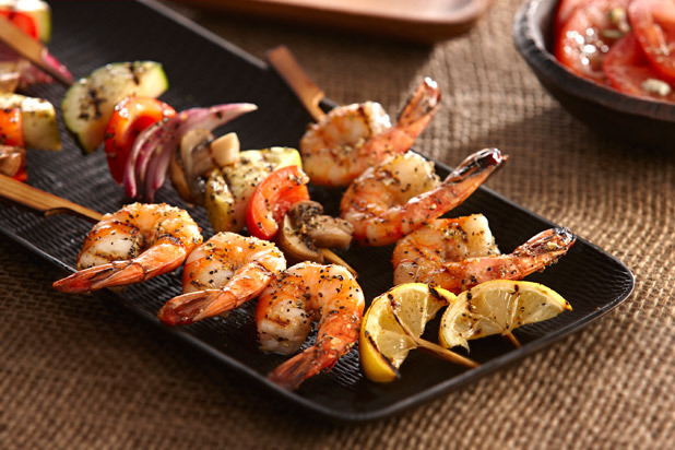 Grilled Lemon Pepper Shrimp Kabobs Recipe