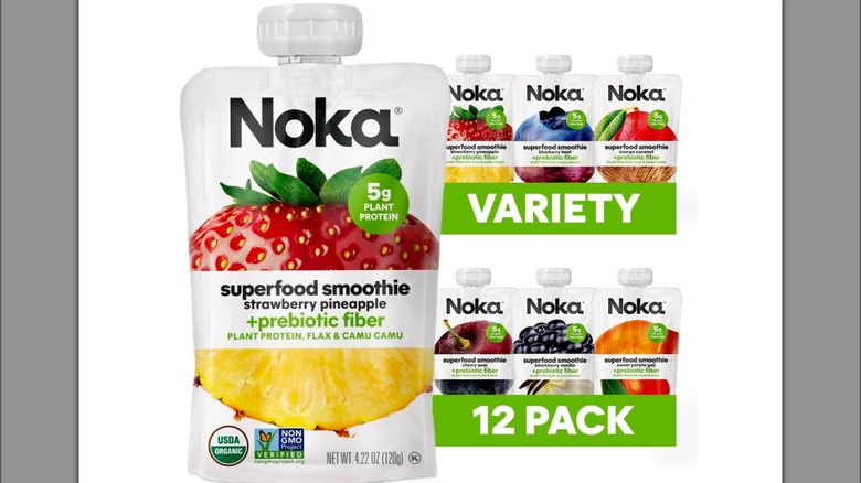 Noka strawberry pineapple smoothie