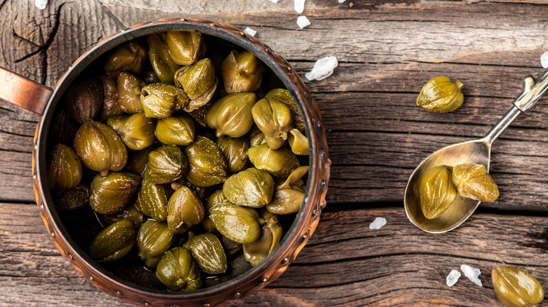 capers in a bowl