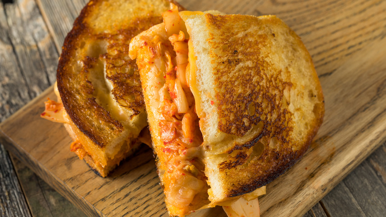 grilled cheese with kimchi