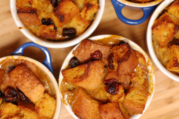 Pumpkin Cranberry Bread Pudding Recipe