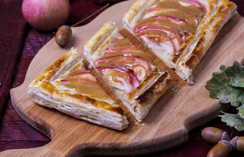 Butterscotch and Caramel Apple Tarts