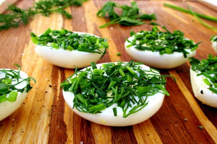 Un-Deviled Eggs with Fresh Herbs