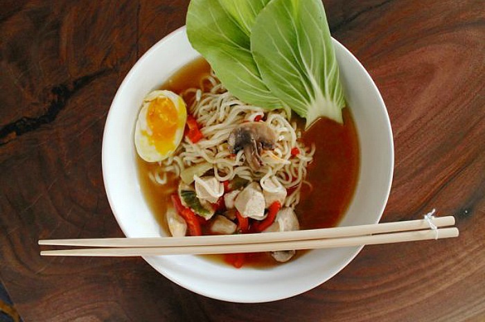 Chicken and Mushroom Ramen