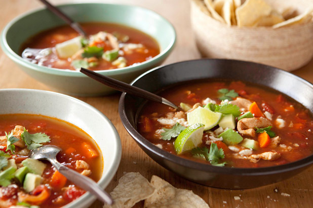 Mexican Chicken Soup with Ancho Chiles Recipe