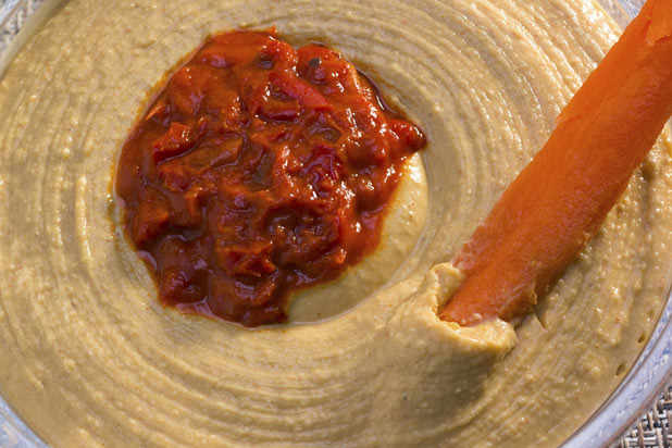 Hummus and Crackers