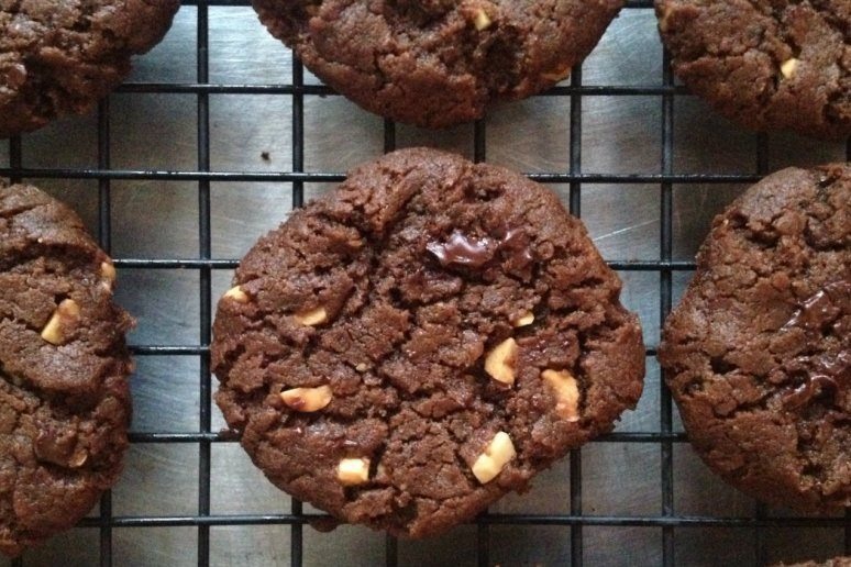 Gluten-Free Double Chocolate Peanut Butter Chunk Cookie