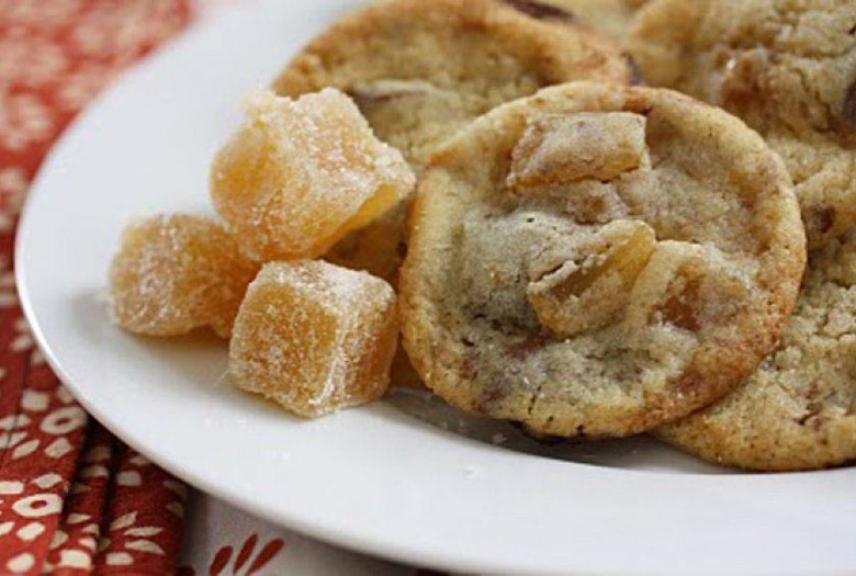 Milk Chocolate Cookies With Ginger and Toffee