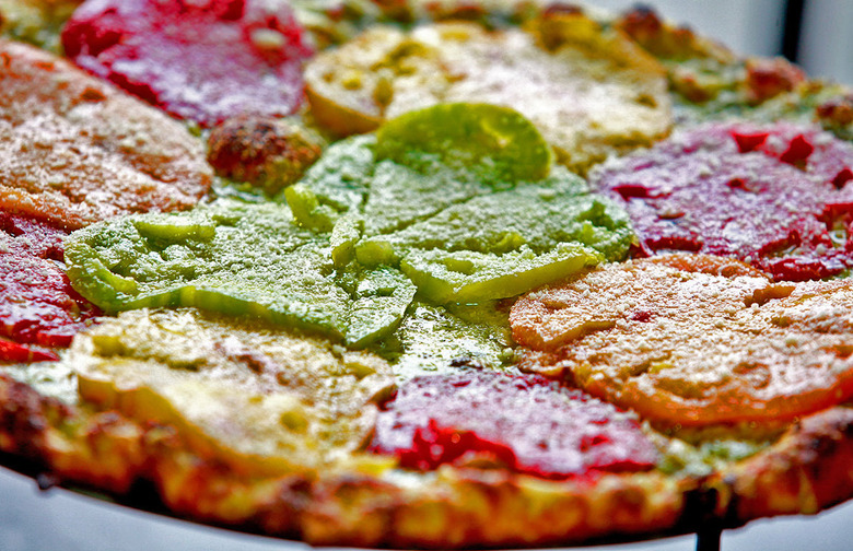 #69 Double Mountain Brewery, Hood River, Ore. (Heirloom Pie: White pie with house-made pesto, whole-milk mozzarella, fontal, pecorino romano, and fresh, local, organic heirloom tomatoes)