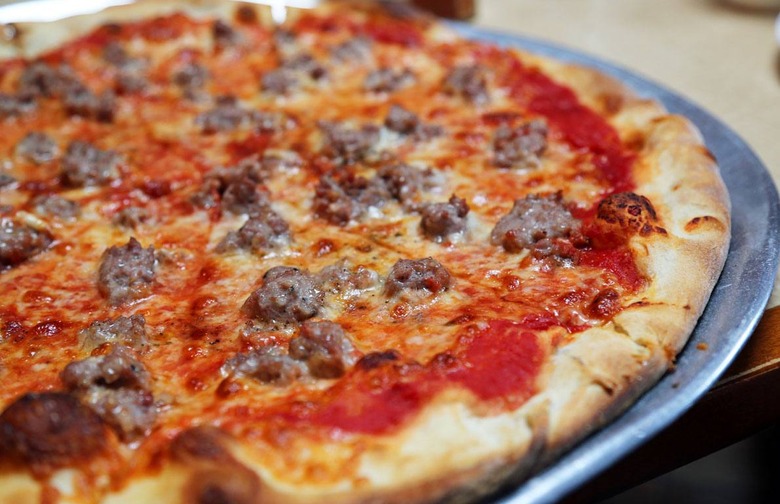 #7 Louie and Ernie's, Bronx, N.Y. (Sausage Pie: Sausage, tomato sauce, mozzarella)