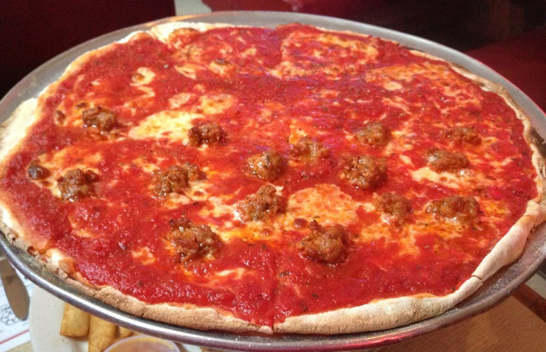 #97 Tony's Place, Philadelphia, Pa. (Tomato Pie: mozzarella and tomato sauce)