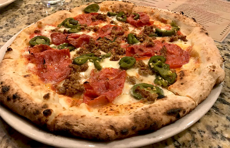 #41 Cane Rosso, Dallas, Texas (Zoli: Local sausage, hot soppressata, hand-crushed San Marzano tomatoes, housemade mozzarella, basil)