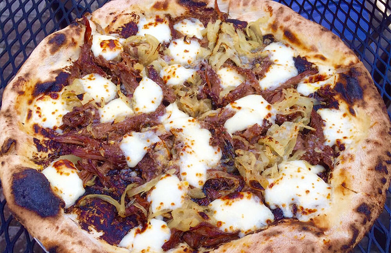 #98 Proof, Miami (Oxtail Pizza: black garlic, caramelized onions, thyme, mozzarella)