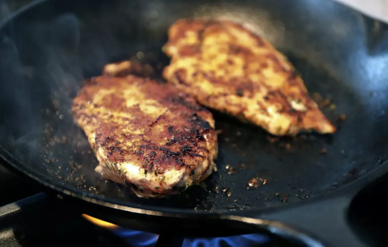 Quick-Griddled Chicken with Herbs