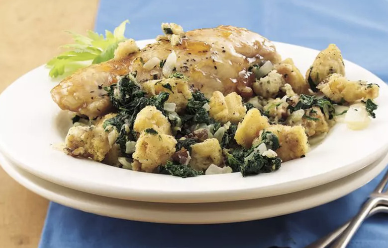 Baked Chicken with Spinach Stuffing