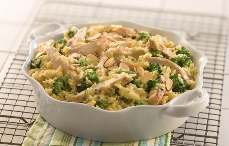 One Dish Chicken Broccoli and Rice Casserole