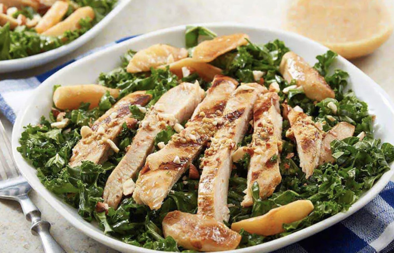 Hard Apple Cider-Glazed Chicken Kale Salad