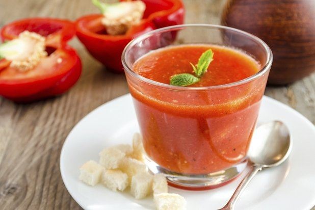 Chilled Tomato and Red Pepper Soup