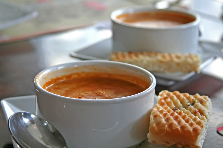 Maine Lobster Bisque with Toasted Pumpkin Seeds